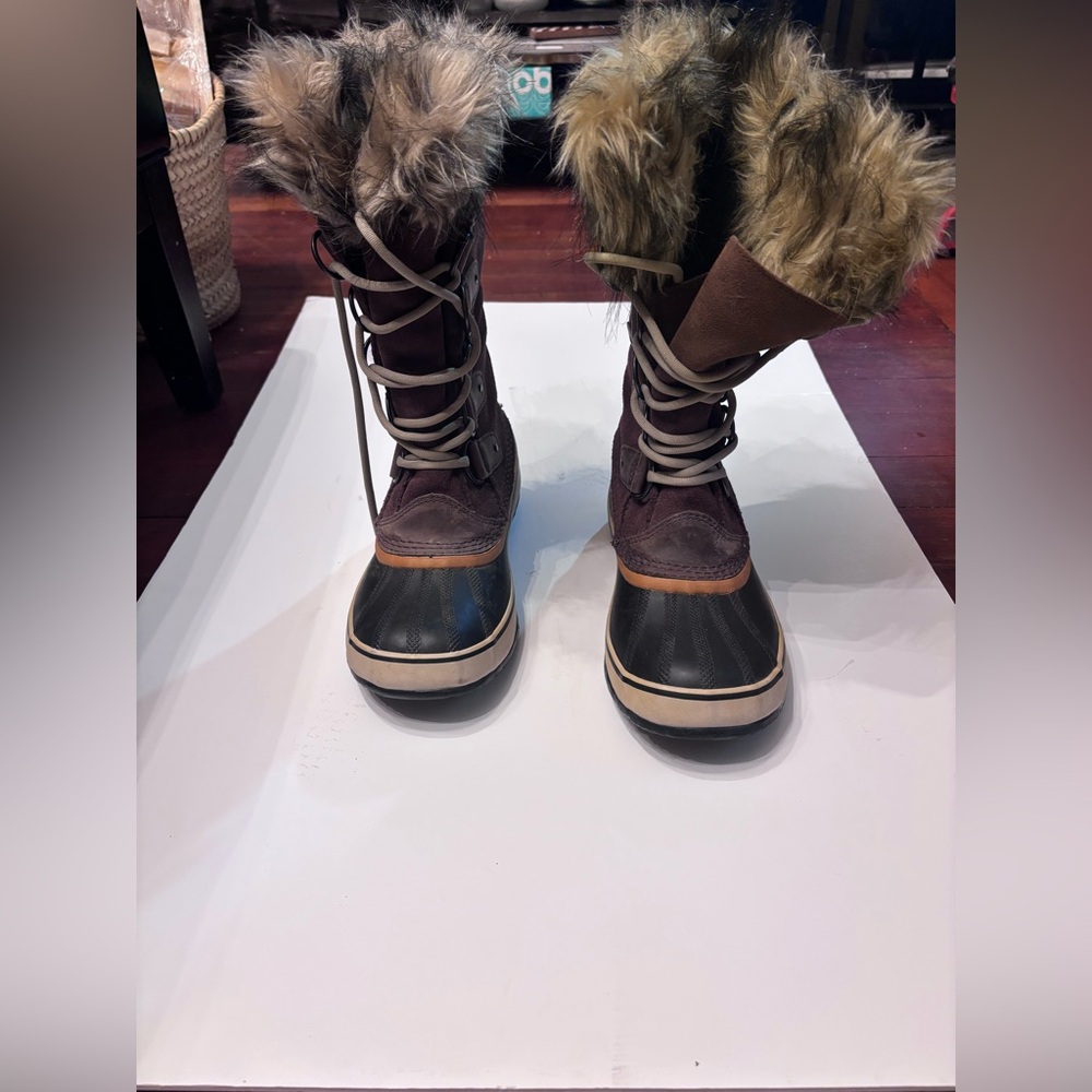 Sorel Cozy Chic Waterproof Duck Boots Faux Fur Winter Snow Boots | Size 9 - Picture 7 of 8